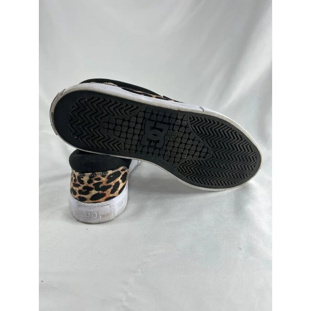 DC Leopard Print Slip-On Shoes